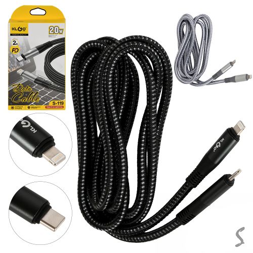������ KLGO Type-C to Lightning 2.0� (9V/2.2A 20W)