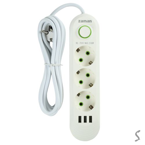 ���������� 2500W 3� (3� 3USB � ����) 29*13*4.5��
